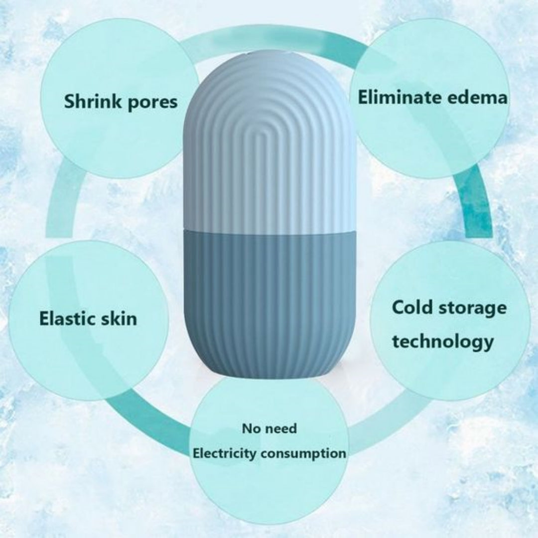 Reusable Facial Ice Mold Roller — Cooling Skin Refresh Tool