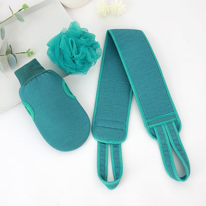 Everything Shower Exfoliation Trio — Body Glove, Back Scrubber & Bath Sponge